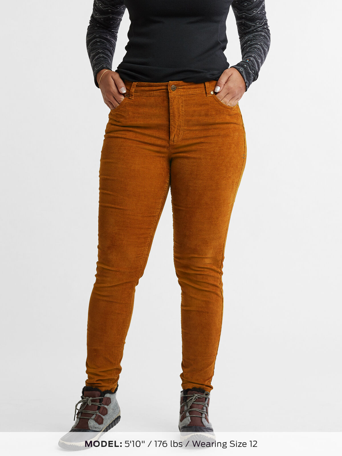 women's corduroy pants brown