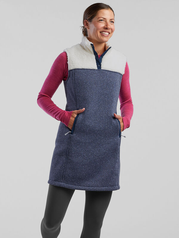 Callitrix Fleece Vest Dress, , original