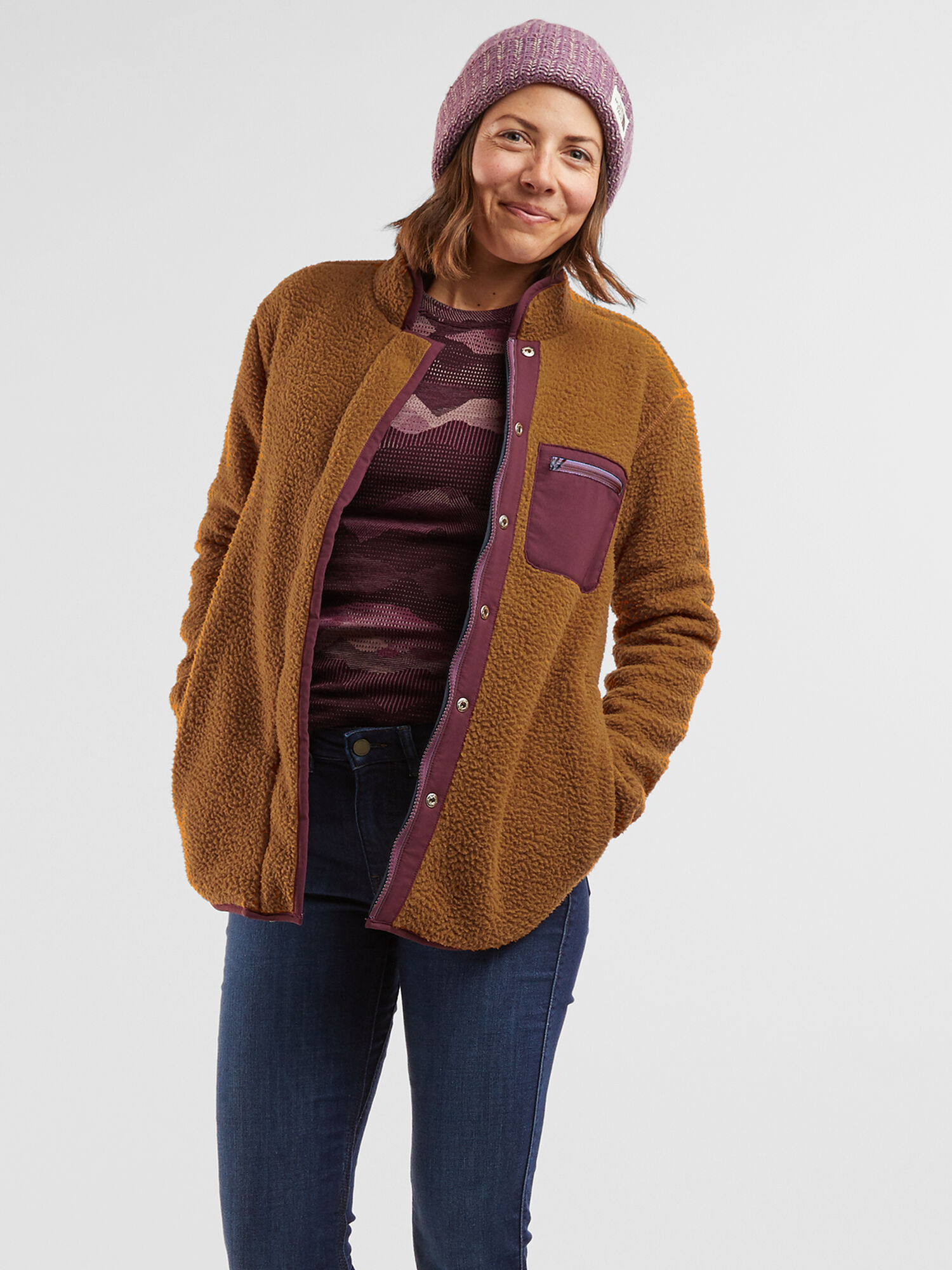 Womens Fleece Lined Reversible Jacket: Annapurna | Title Nine