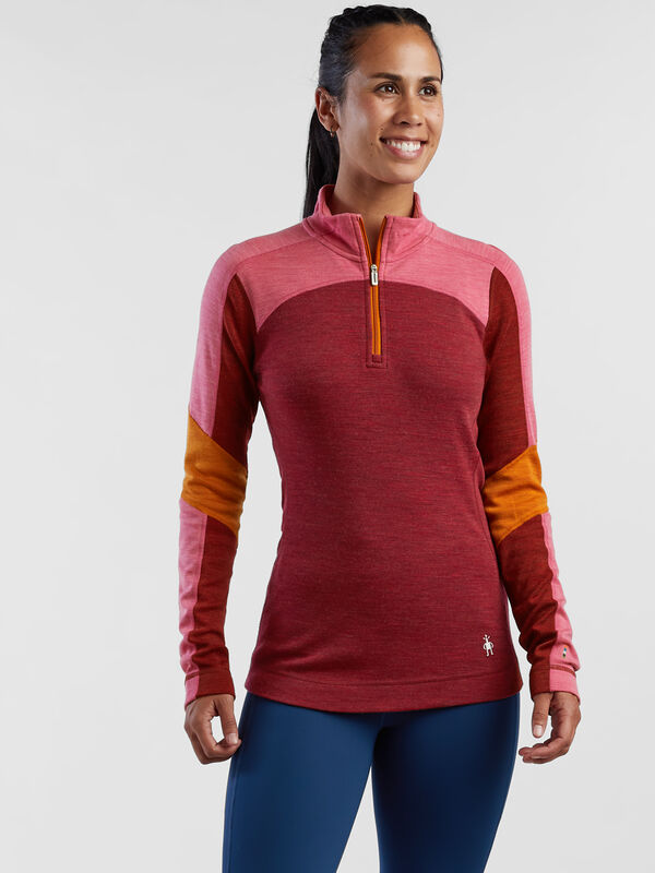 Wonder Woman 1/4 Zip Long Sleeve Top - Colorblock