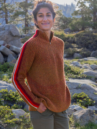 Zip knit sweater - Woman