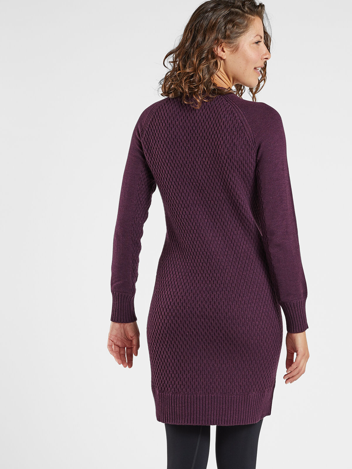 purple dress sweater