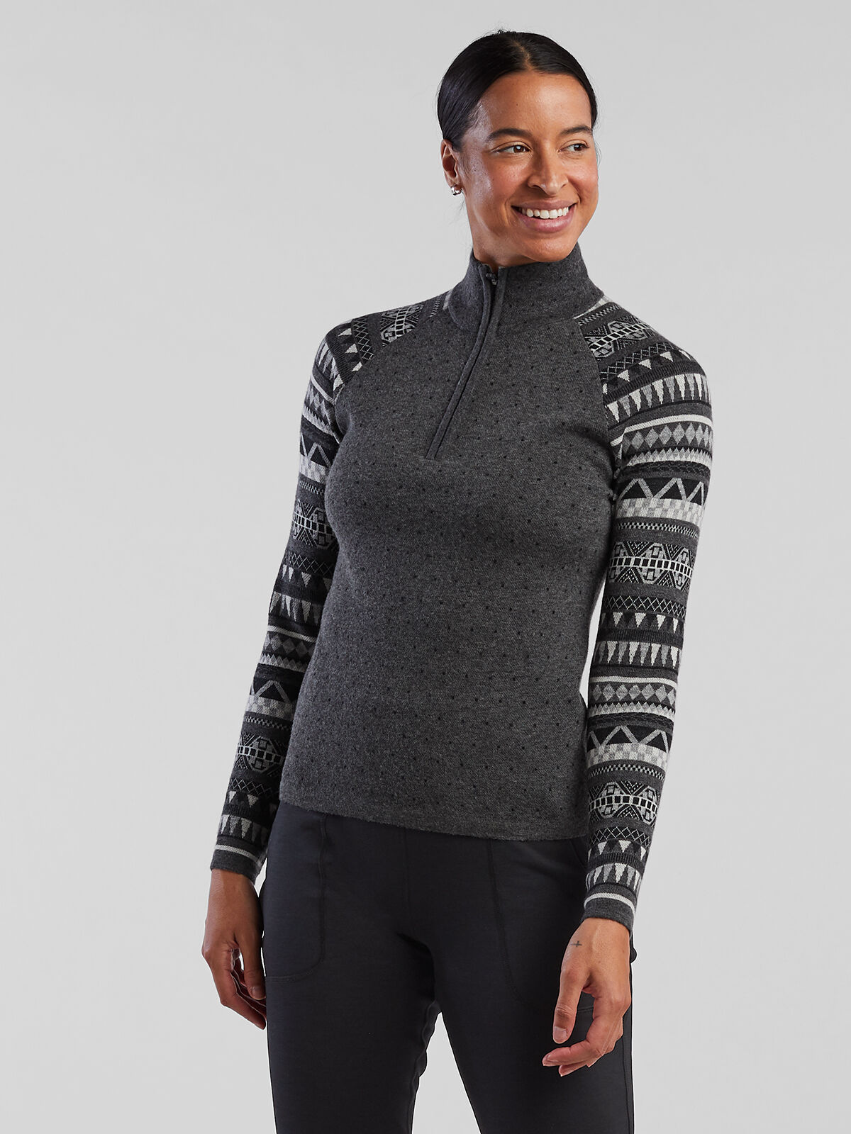 Women's Super Power 1/4 Zip Sweater: Chamonix | Title Nine