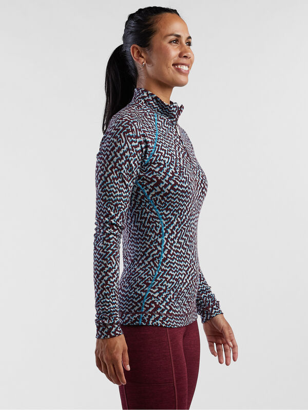 Wonder Woman 1/4 Zip Long Sleeve Top - Print, , original