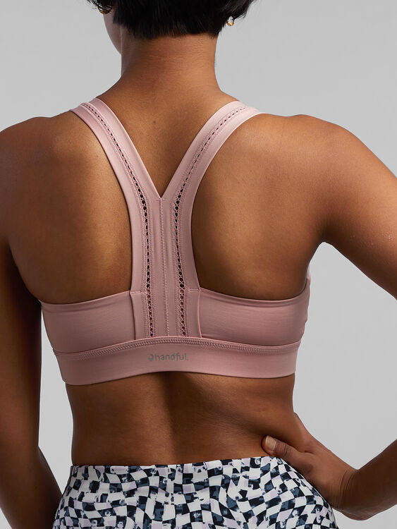 Athletic Works Woman Coral Dri More Tech Pullover Sports Bra Size XXL