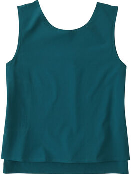 Chic Solid Back Zip Tank Top