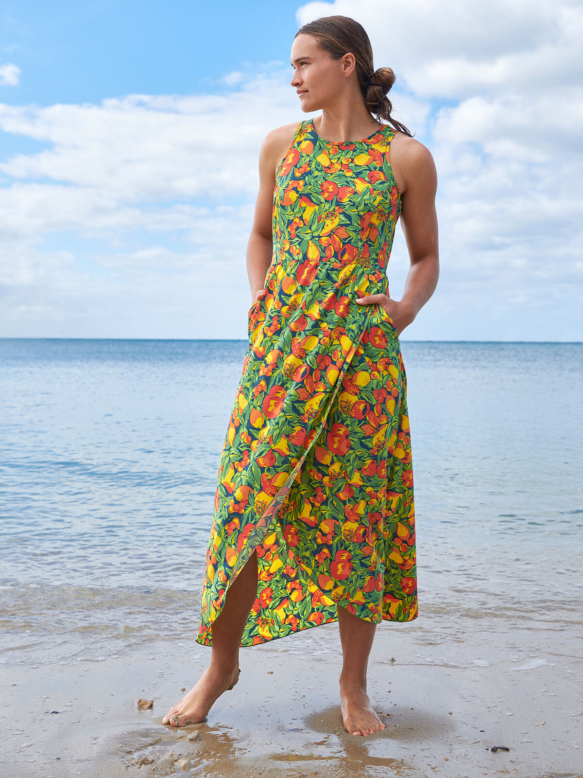 Floral Dress Summer Sun Dress Midi Dress Holiday Beach Dress Short Sleeve |  eBay