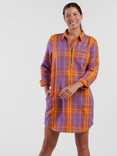 Plaiditude Flannel Shirtdress