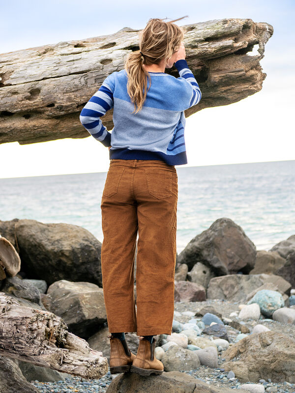 Miraculous Wide Leg Cropped Corduroy Pants