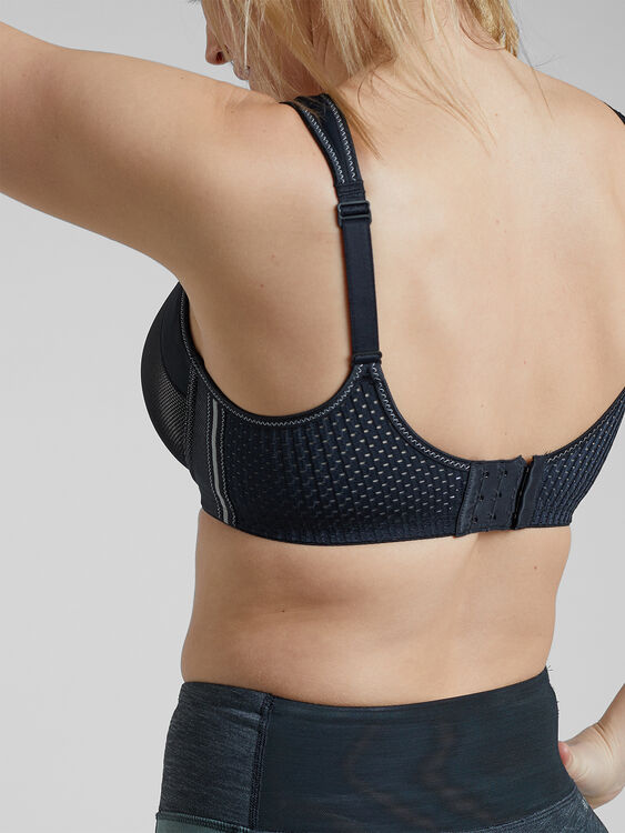 Solid Color Double Strap Twist Back Classic Sports Bra for Women