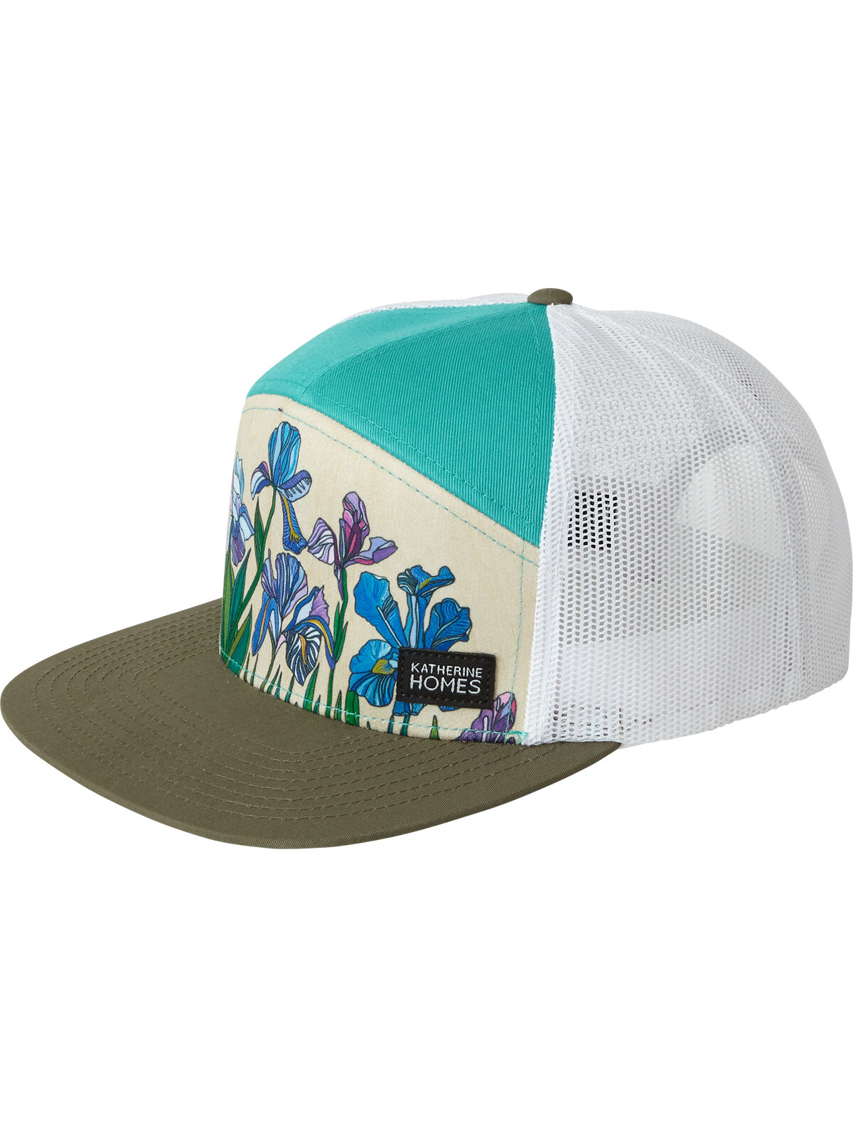 Galleria 7 Panel Hat - Iris Flowers