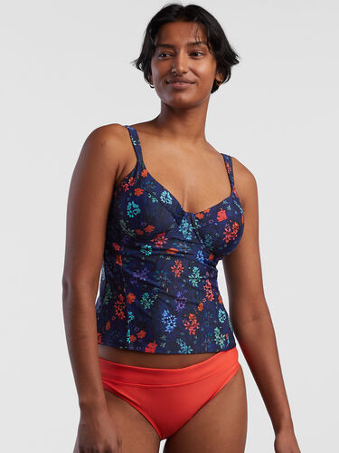 Bodacious 2.0 Underwire Tankini Top - Starlight Garden