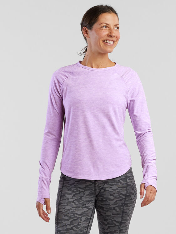 Women's Long Sleeve Workout Top: Endorphin | Title Nine