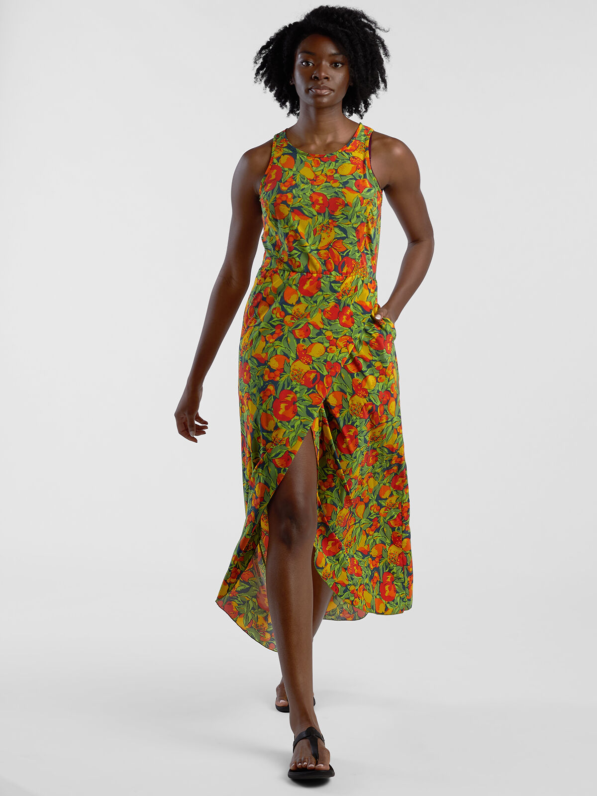 V Neck Cotton Maxi Dress for Women - Rimagined