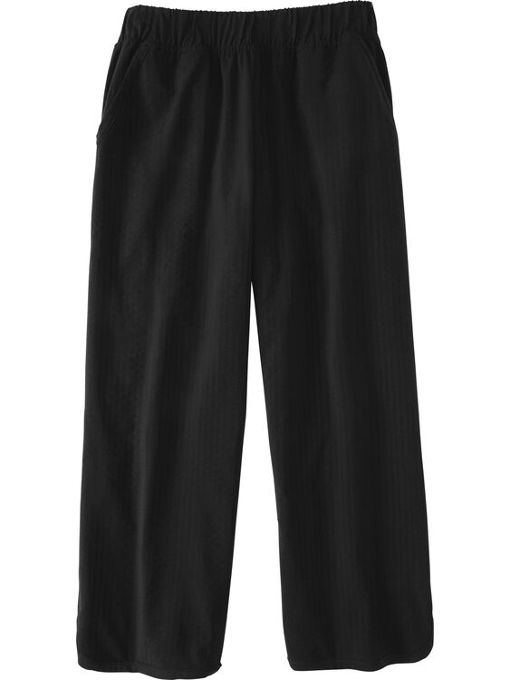 Wide Leg Cropped Pants: Slaycation Textured