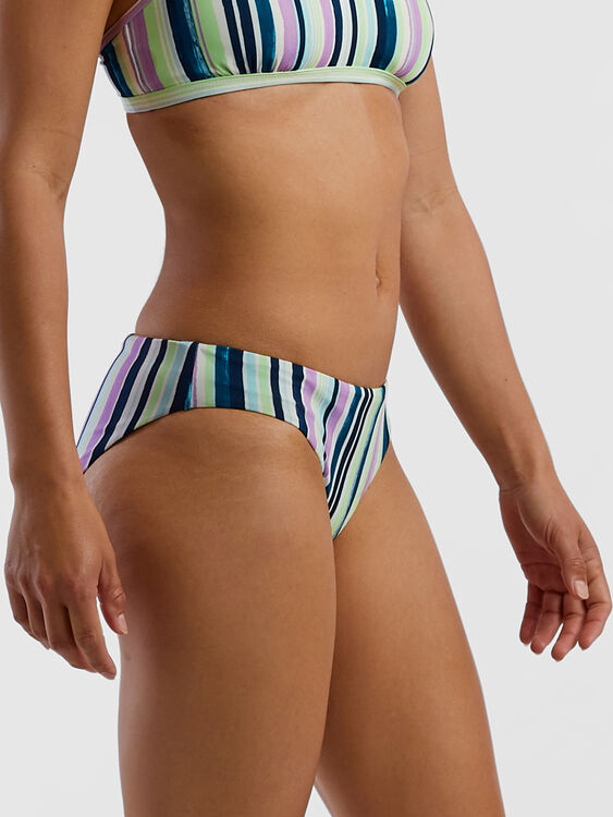 Tidal Reversible Bikini Bottom - Watercolor Stripe, , original