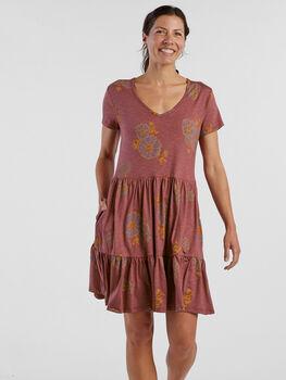 Whirlwind Tiered Short Sleeve Dress
