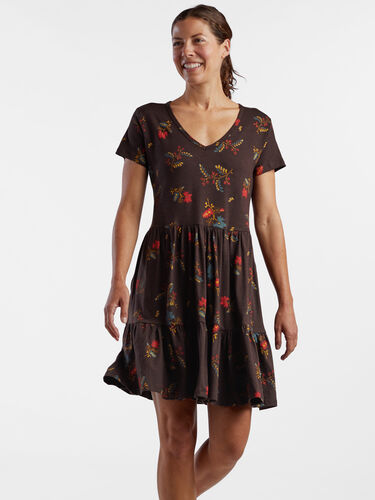 Whirlwind Tiered Short Sleeve Dress