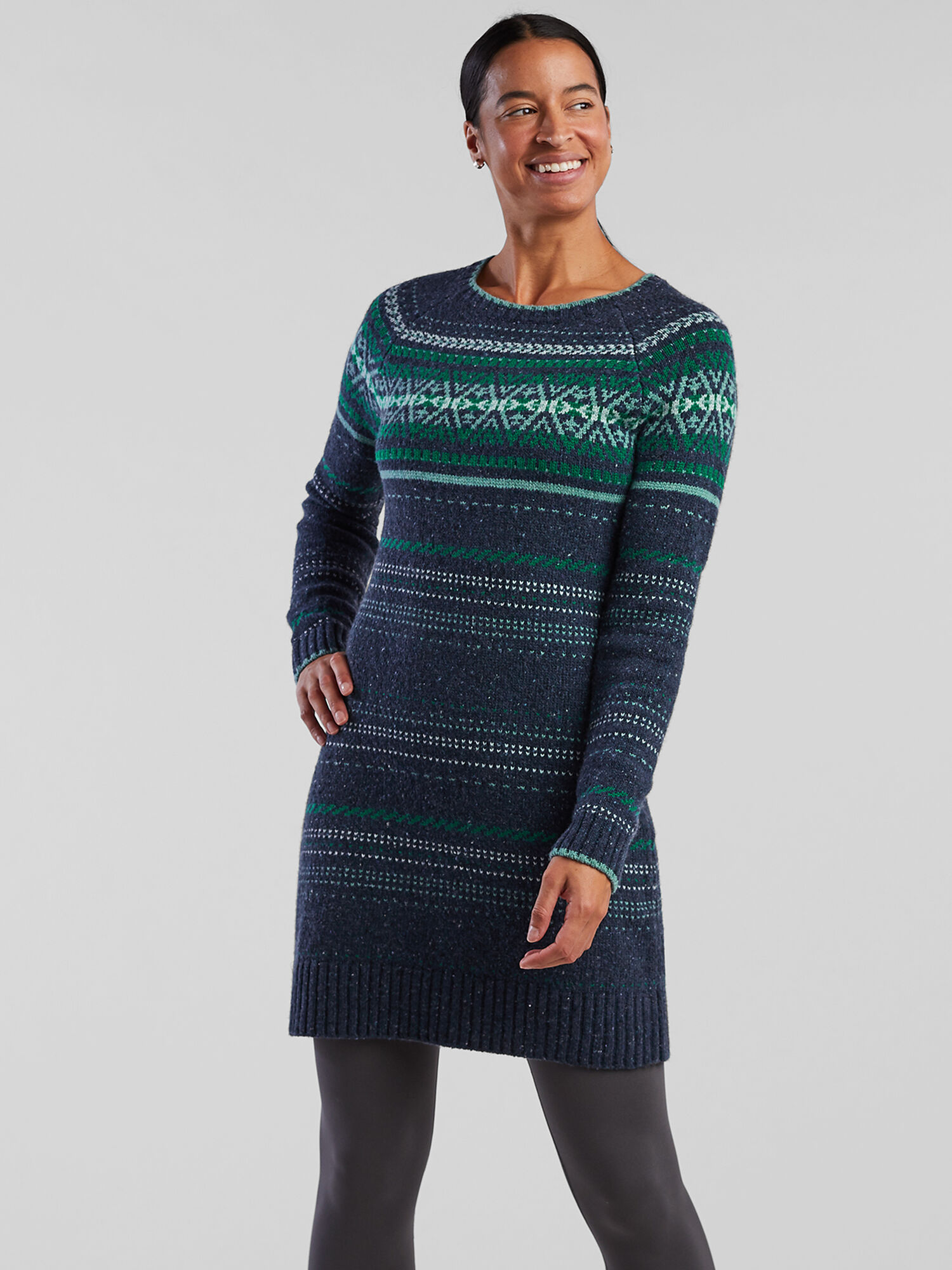 Krimson Klover Sweater Dress Tweedy Fair Isle Title Nine