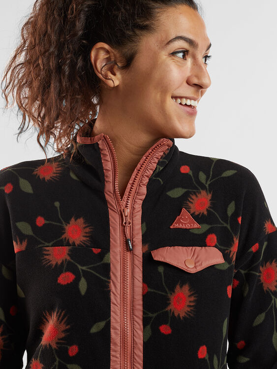 Floral Zip Up Fleece Womens Title Nine Jacket: | Unicorn