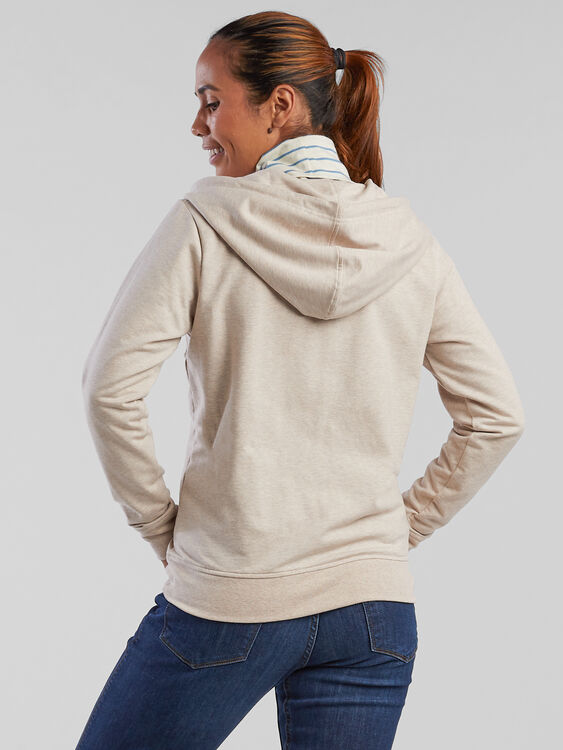 Patagonia Ahnya Full-Zip Hooded Sweatshirt-Dyno White Heather