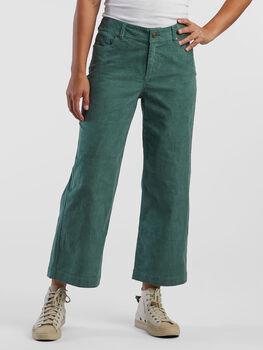 Miraculous Wide Leg Cropped Corduroy Pants