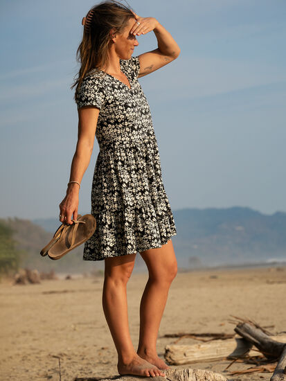 Whirlwind Tiered Short Sleeve Dress