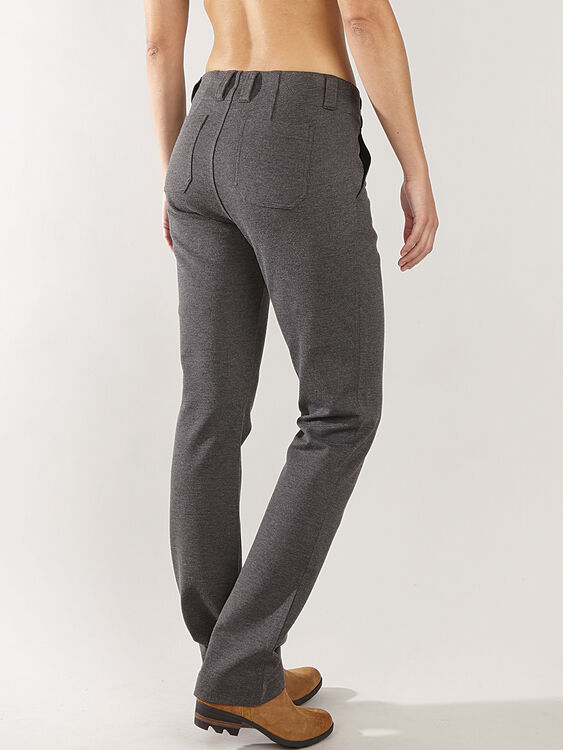 Betabrand Yoga Dress Pants Size Large Pull On Stretchy Comfort Charcoal Gray