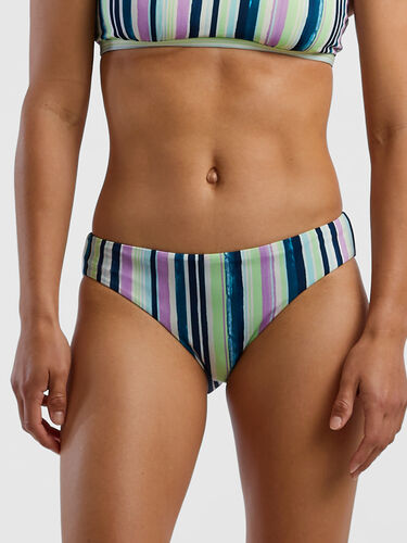 Tidal Reversible Bikini Bottom - Watercolor Stripe