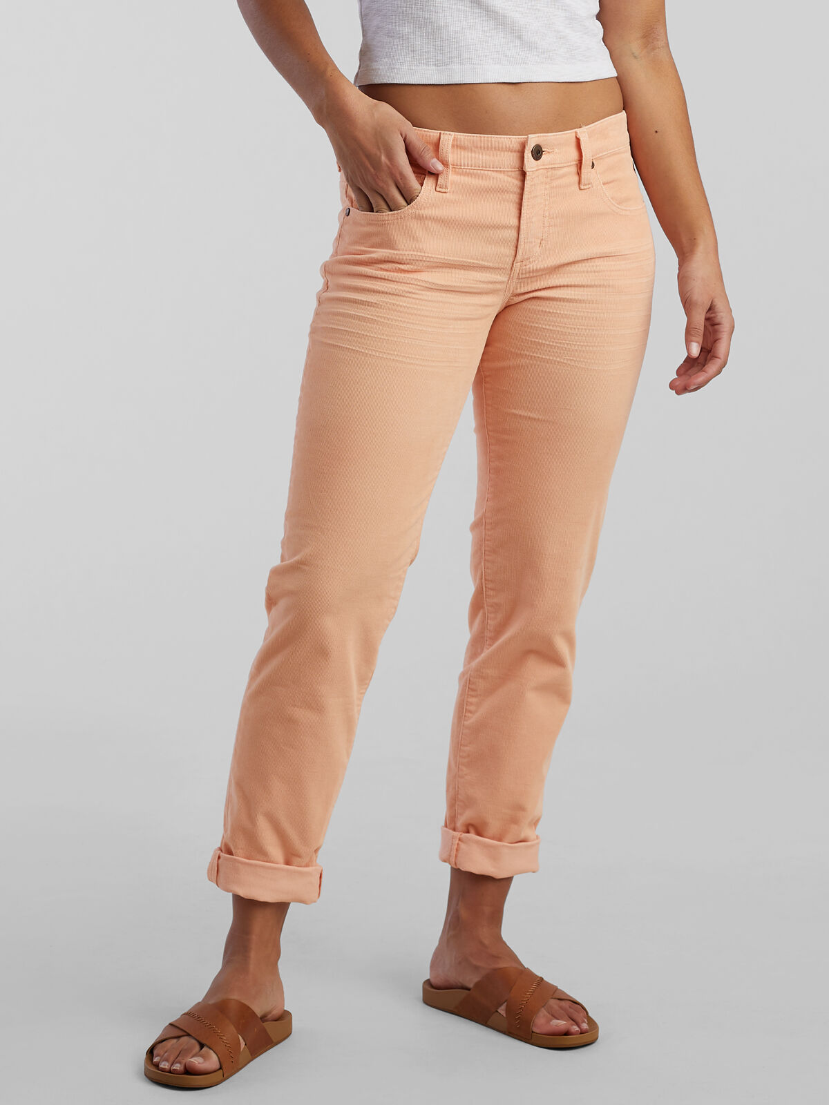 Buy Peach Solid Straight Bottom Online at Best Price at Global Desi-  SS23GV125BTRL