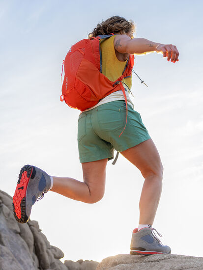 linlon Women's Quick Dry Cargo Shorts,Outdoor Casual Straight Leg Capri  Long Shorts for Hiking Camping Travel 8 Grey