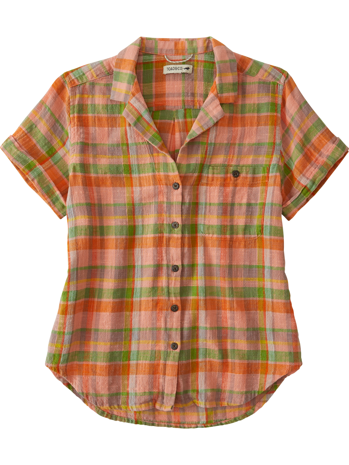 Toad&Co Short Sleeve Button Down Top Ziff