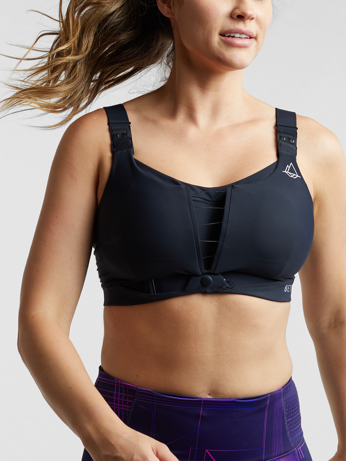 Buy Solid Padded Sports Bra with Adjustable Straps