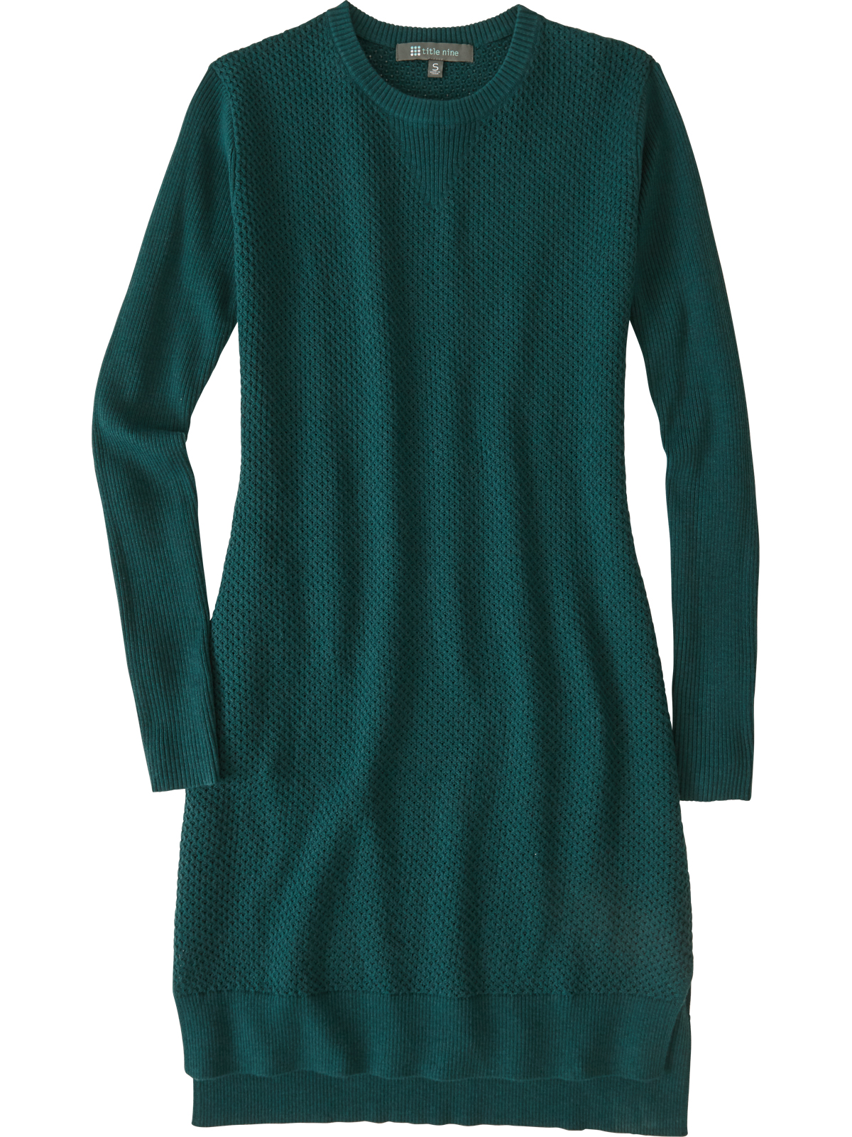 Waffle Sweater Dress: Dress | Nine Crewneck Woolicious Title