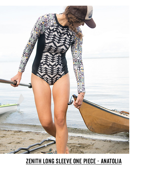 Zenith Long Sleeve One Piece Swimsuit - Anatolia >