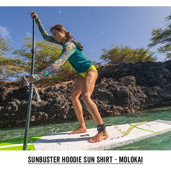 Womens Swim Shirt: Sunbuster Hoodie Molokai