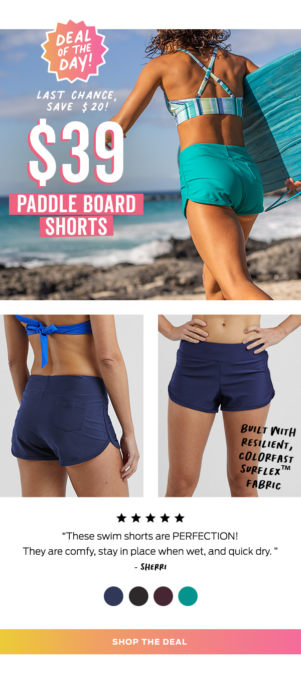 Shop the Paddle Board Swim Shorts >