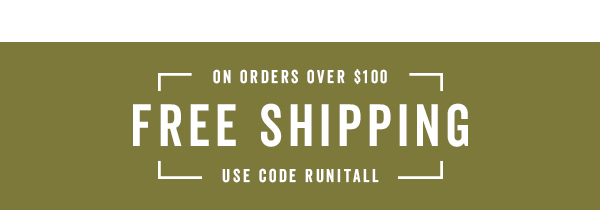 Free Shipping Over $100 With Code: RUNITALL >