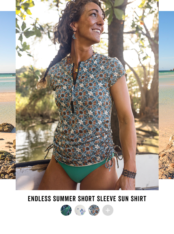  Shop the Endless Summer Short Sleeve Sun Shirt >