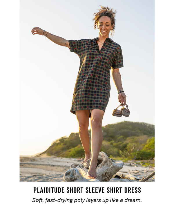 Shop the Platitude Short Sleeve Shirt Dress >