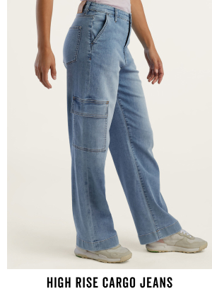 Shop the High Rise Cargo Jeans >