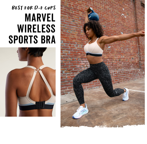 Shop the Marvel Wireless Sports Bra >