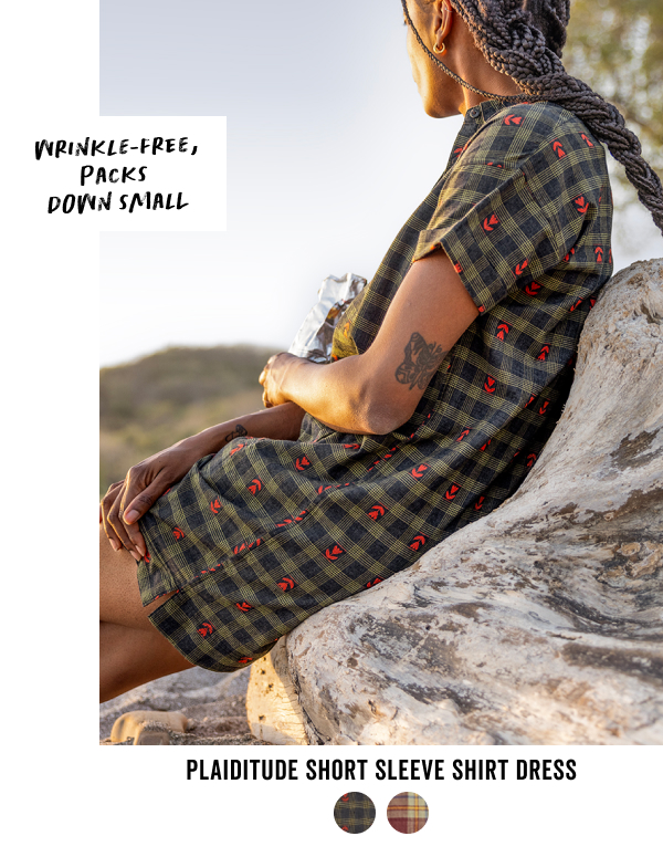 Shop the Platitude Short Sleeve Shirt Dress >