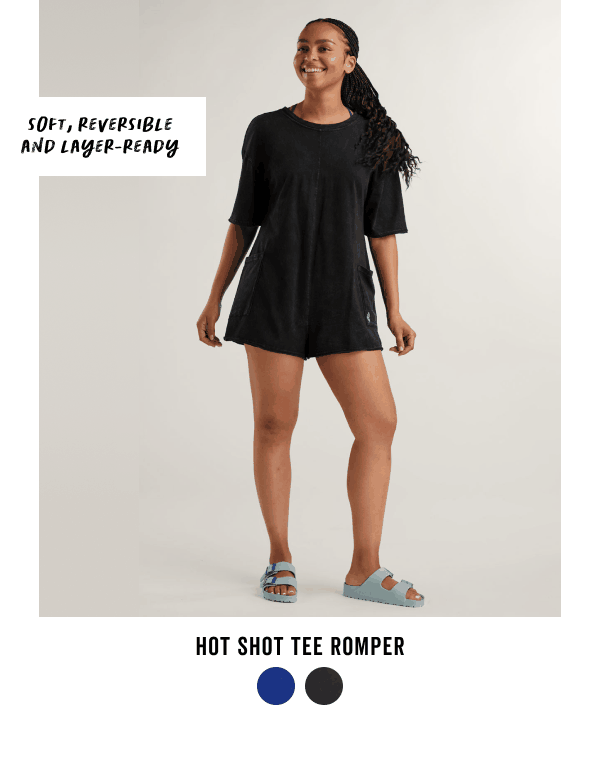 Shop the Hot Shot Tee Romper >