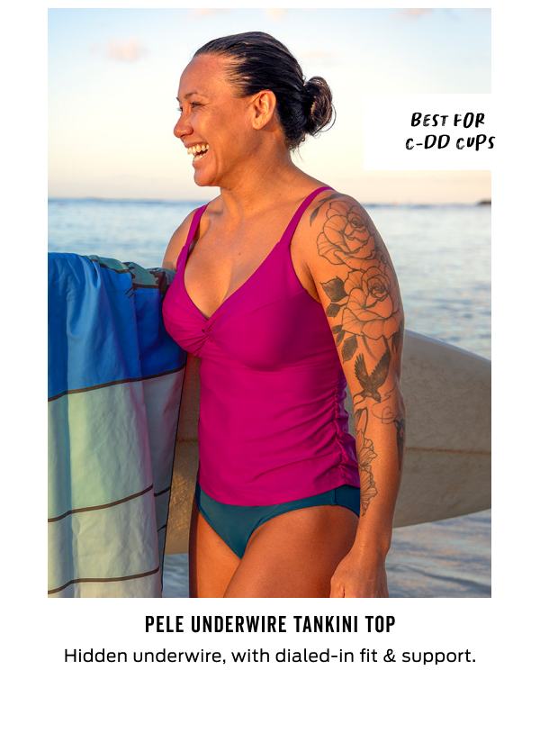 Shop the Pele Underwire Tankini Top >