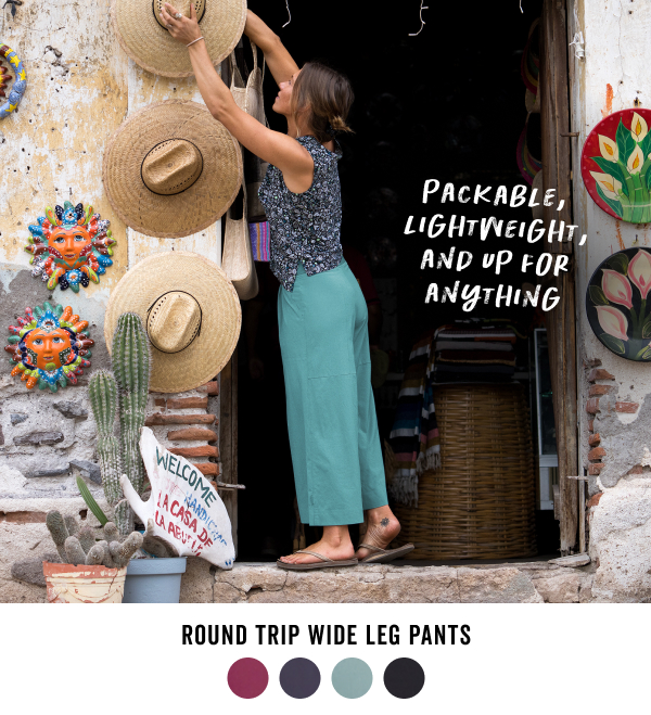 Shop the Round Trip Wide Leg Pants >