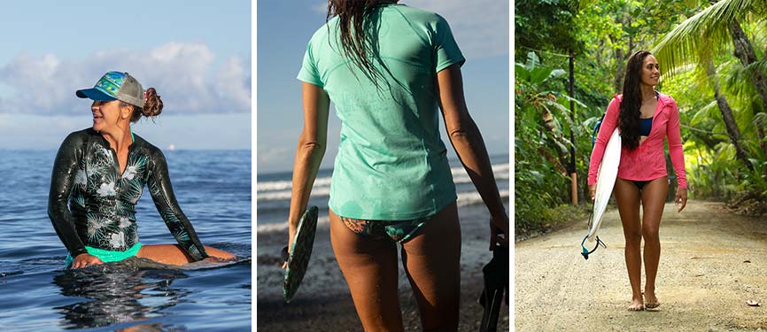 Your new favorite rashguard, on & off the beach  Rash guard women, Swim  shirts for women, Long sleeve swimwear rash guard