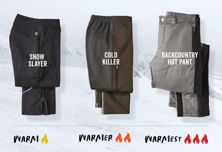 Warm Pants and Snow Pants for Women
